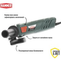 Угловая шлифмашина Hammer USM1050A