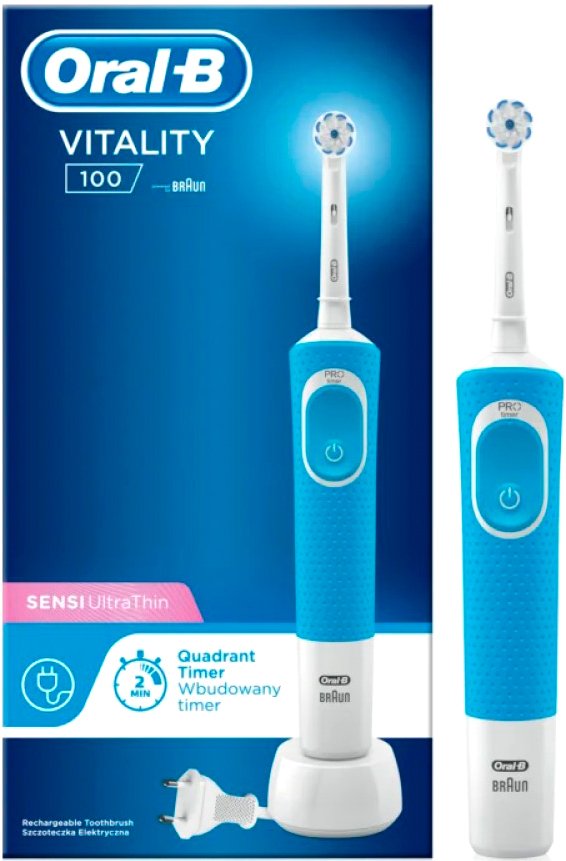 

Электрическая зубная щетка Oral-B Vitality 100 Sensi UltraThin D100.413.1 (голубой)