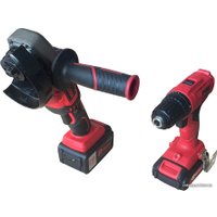  Edon OAF21-AD/AG (шуруповерт, болгарка, 2 АКБ, кейс)