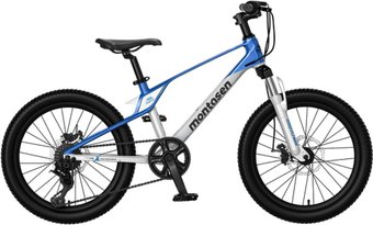 Детский велосипед Montasen MB10 20 (серебристый/синий)