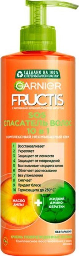 

Крем Garnier Fructis SOS несмываемый уход спасатель волос 10в1 400 мл