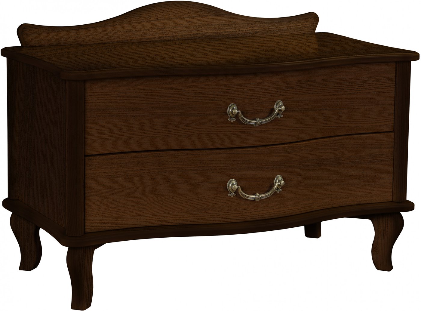 

Тумба Мебелик Джульетта широкая 2 ящика (орех)