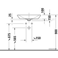 Умывальник Duravit Viu 2358600000