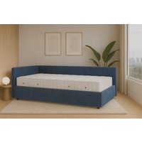 Кровать-тахта Sonit Nicole левый 90x200 шенилл Eclipse (15 синий)