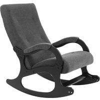 Кресло-качалка Mio Tesoro Бастион-32 (велюр графит/черный)