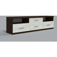 Комод Миркомодоф Кама 17 (орех темный/дуб крафт белый)