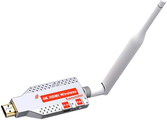 

Удлинитель USBTOP Передатчик HDMI по Wi-Fi до 100 метров, активный, UltraHD 4K (белый)