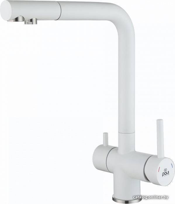 Смеситель Paulmark Skalen Sk213020-431 (белый матовый)