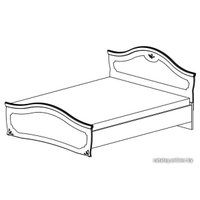 Кровать Неман мебель Орхидея 200х160 Белый полуглянец (СП-002-12)