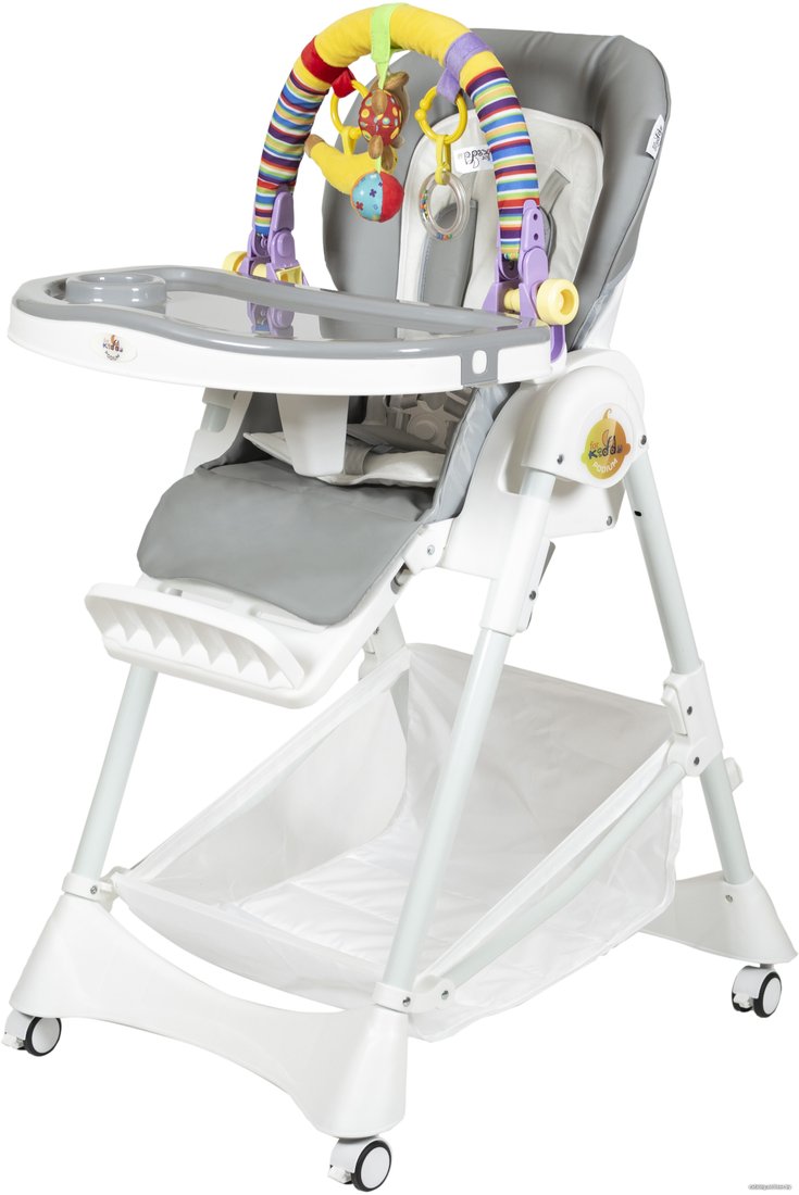 Высокий стульчик ForKiddy Podium Toys 0+(светло-серый, дуга обезъяна)