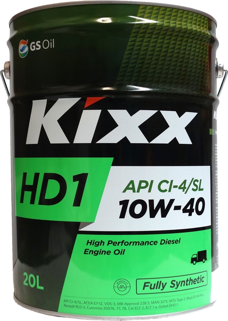 

Моторное масло Kixx HD1 10W-40 20л