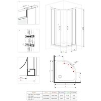 Душевой уголок Deante KYP N52K + KTA 054B в Бресте