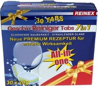 Таблетки для посудомоечной машины Reinex Tabs 7 в 1 30 шт
