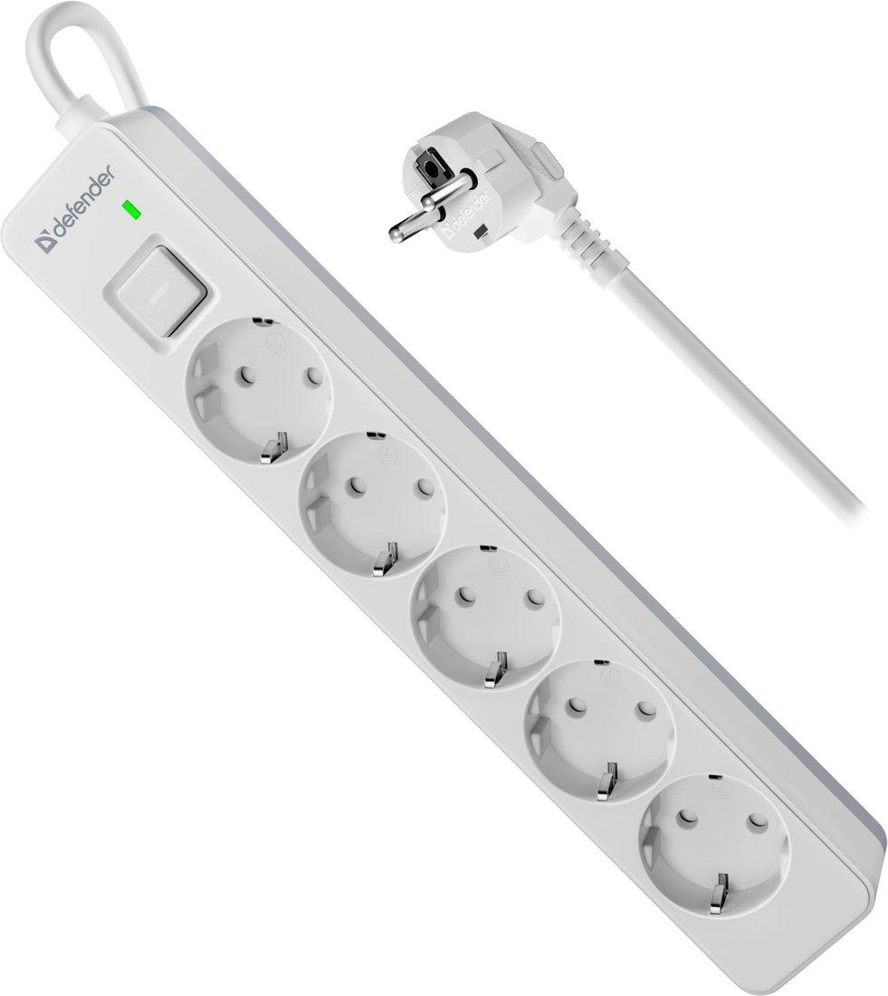 Сетевой фильтр Defender DFS 131 (1.5 м)