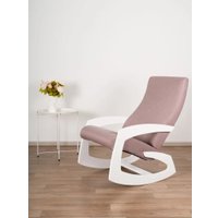 Кресло-качалка Glider Гелакси М (темно-розовый/молочный дуб)