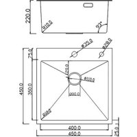 Кухонная мойка Roxen Simple 560220-45