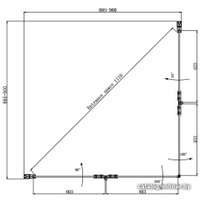 Душевой уголок Ambassador Nord 13011108 90х90