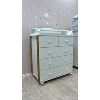 Детский комод Incanto Nuvola 800/5 (белый/бук)