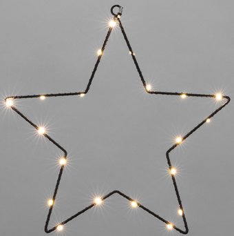 Светильник Neon-Night Звезда на металлическом каркасе 501-057 (теплый белый)
