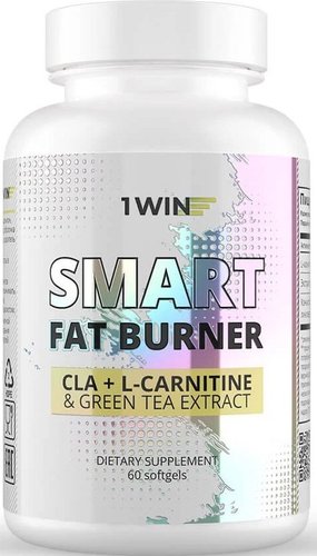 Аминокислоты 1WIN Smart fat burner CLA+ L-carnitine+ green tea extract (90 капсул)