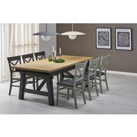 Кухонный стол Halmar Fiesta 200-280/100/77 (дуб натуральный/черный)