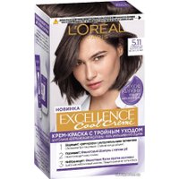 Крем-краска L'Oreal Paris Color Excellence Cool Creme 5.11 ультрапеп. светло-каштан.