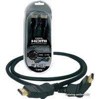 Кабель Mystery HDMI2.0pre HDMI - HDMI (2 м, черный)