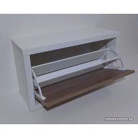 Тумба для обуви Анрат Элана 1.60 (белый/дуб трюфель)