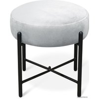 Пуфик Sheffilton SHT-B4 (серое облако/черный муар)