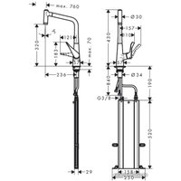 Смеситель Hansgrohe M7116-H320 73801000