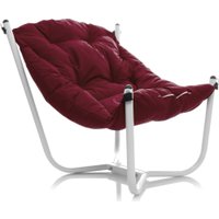 Кресло M-Group Чил 29360102 (2 шт, белый/бордовая подушка)