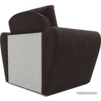 Кресло-кровать Мебель-АРС Квартет (микровельвет, коричневый кордрой)