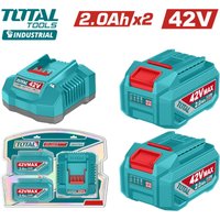 Аккумулятор с зарядным устройством Total TFBCPM20221 (42В/2x2 Ah + 42В)