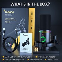 Проводной микрофон Maono PD200X (черный)