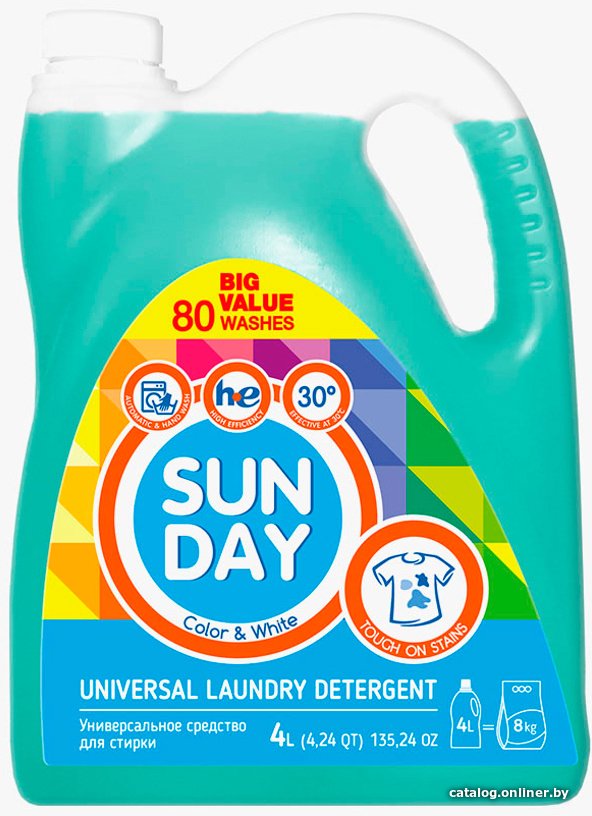Гель для стирки Sunday Универсальный 4 л