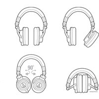 Наушники Audio-Technica ATH-M50x Limited Edition (темно-серый)