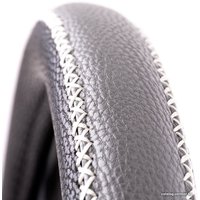 Оплетка на руль Autoprofi AP-1931 BK/GY (M) (черный/серый)