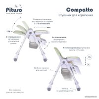 Высокий стульчик Pituso Compatto (mint)