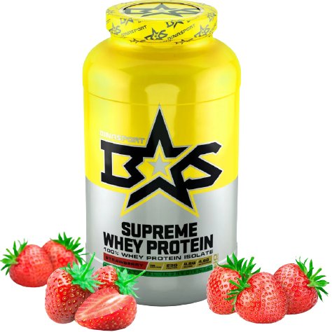 

Протеин сывороточный (изолят) Binasport Supreme Whey Protein (1300г, клубника)