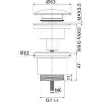 Донный клапан Rose RS31G