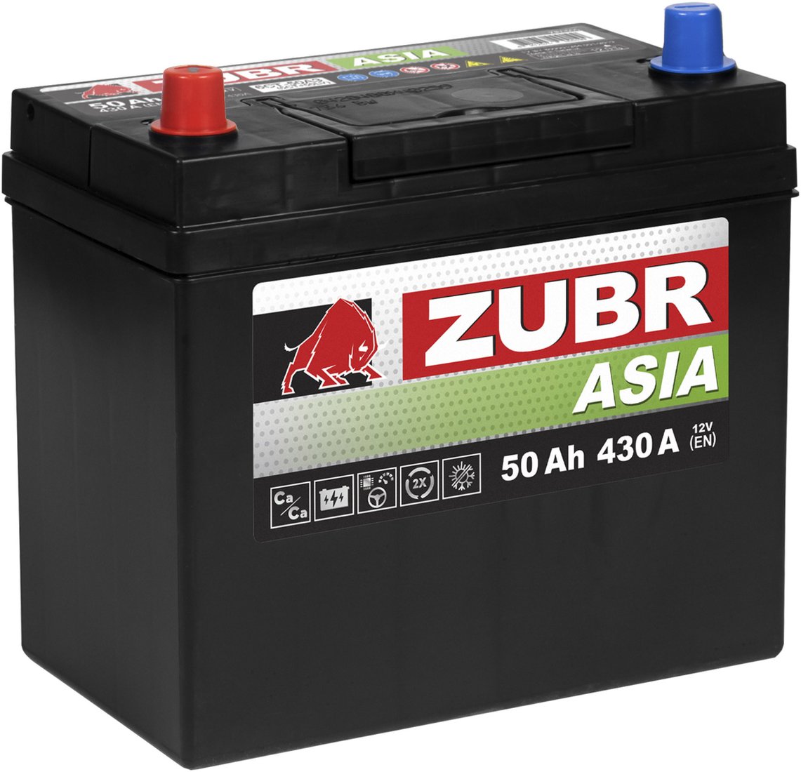

Автомобильный аккумулятор Zubr Premium Asia L+ Турция (50 А·ч)