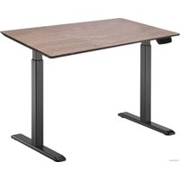 Стол для работы стоя ErgoSmart Wooden Electric Desk Prime 1300х750х27 мм (скошенный край, дуб мореный/черный)