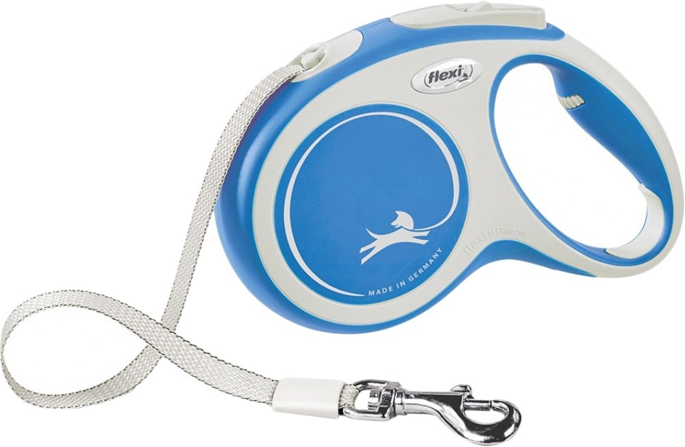 

Поводок-рулетка Flexi New Comfort M Tape 5 м (синий)