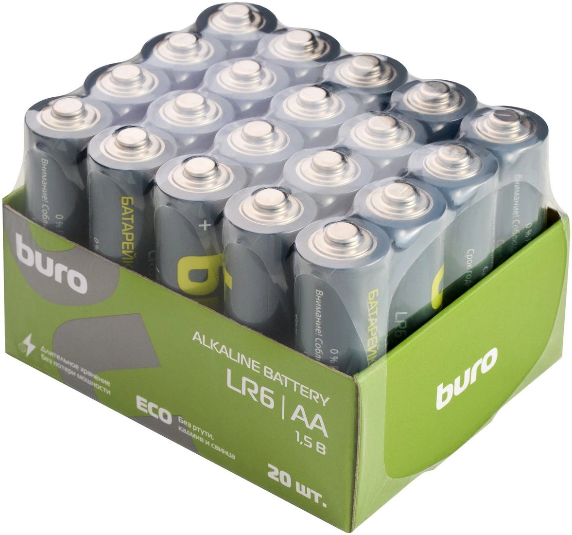 

Батарейка Buro Alkaline LR6 AA (20 шт)