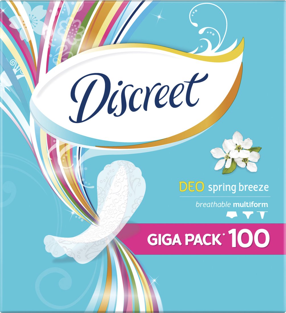 

Прокладки ежедневные Discreet Deo Spring Breeze Multiform (100 шт)
