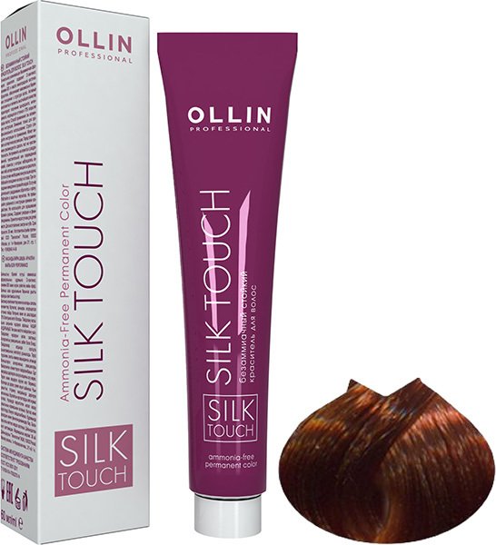 

Крем-краска для волос Ollin Professional Silk Touch 7/43 русый медно-золотистый