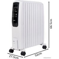 Масляный радиатор Yoer Inferno OFR1025W