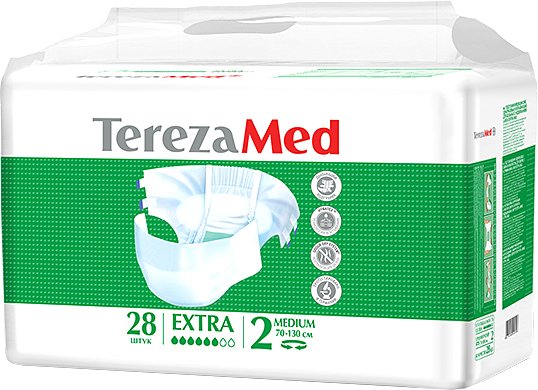 

Подгузники для взрослых Tereza Med Extra M (28 шт)
