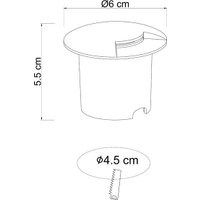 Тротуарный встраиваемый светильник Arte Lamp Piazza A3221IN-4BK в Пинске