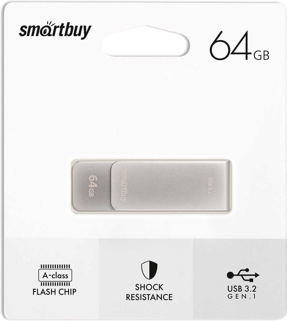 

USB Flash SmartBuy M1 64GB (серебристый)
